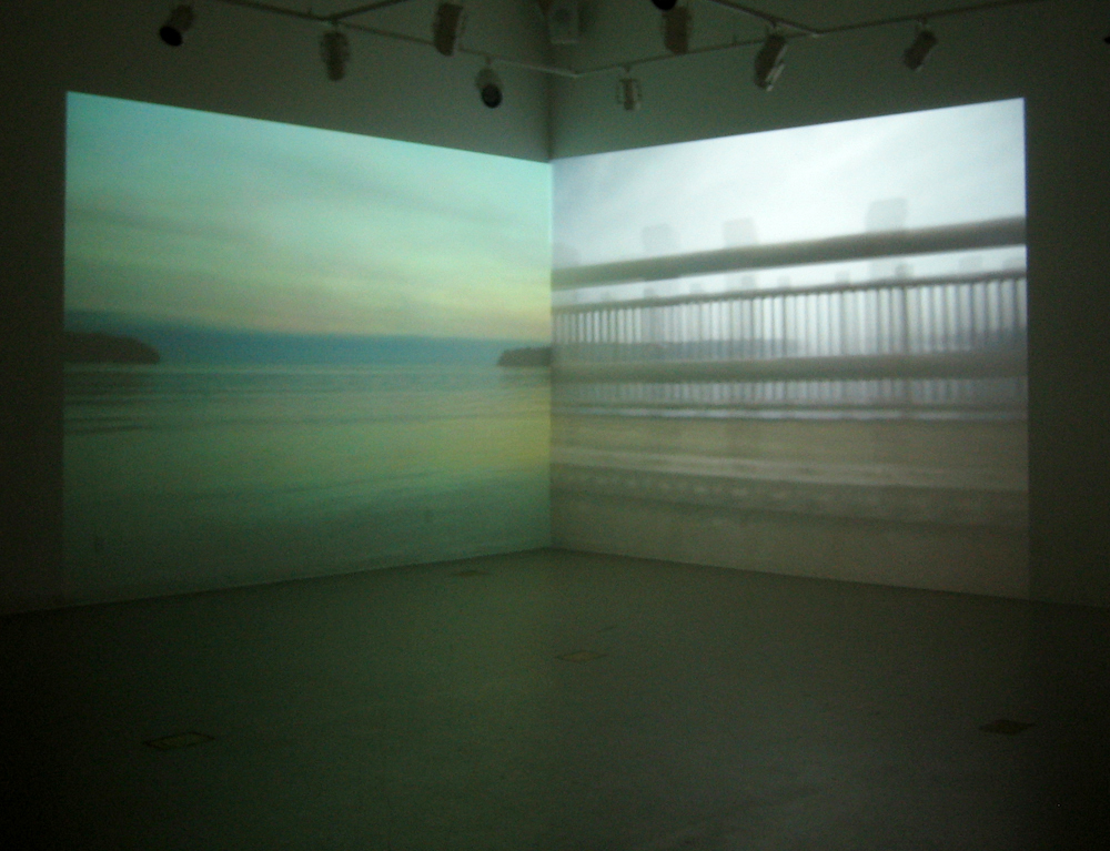 Riikka Ahlfors art painting taide maalaus Disenthralled Dissonance, 2-projection video installation, Toronto, Canada, 2007