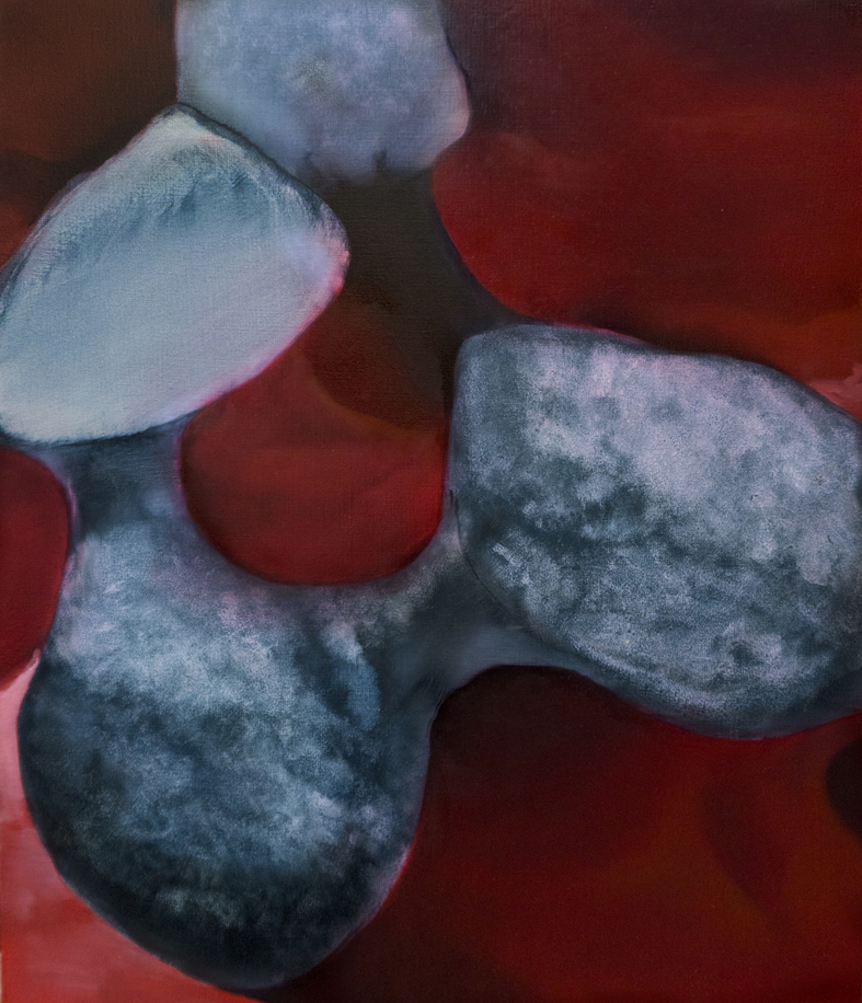 Spermatozoon, 96 cm x 83 cm, oil and tempera on canvas, 2017